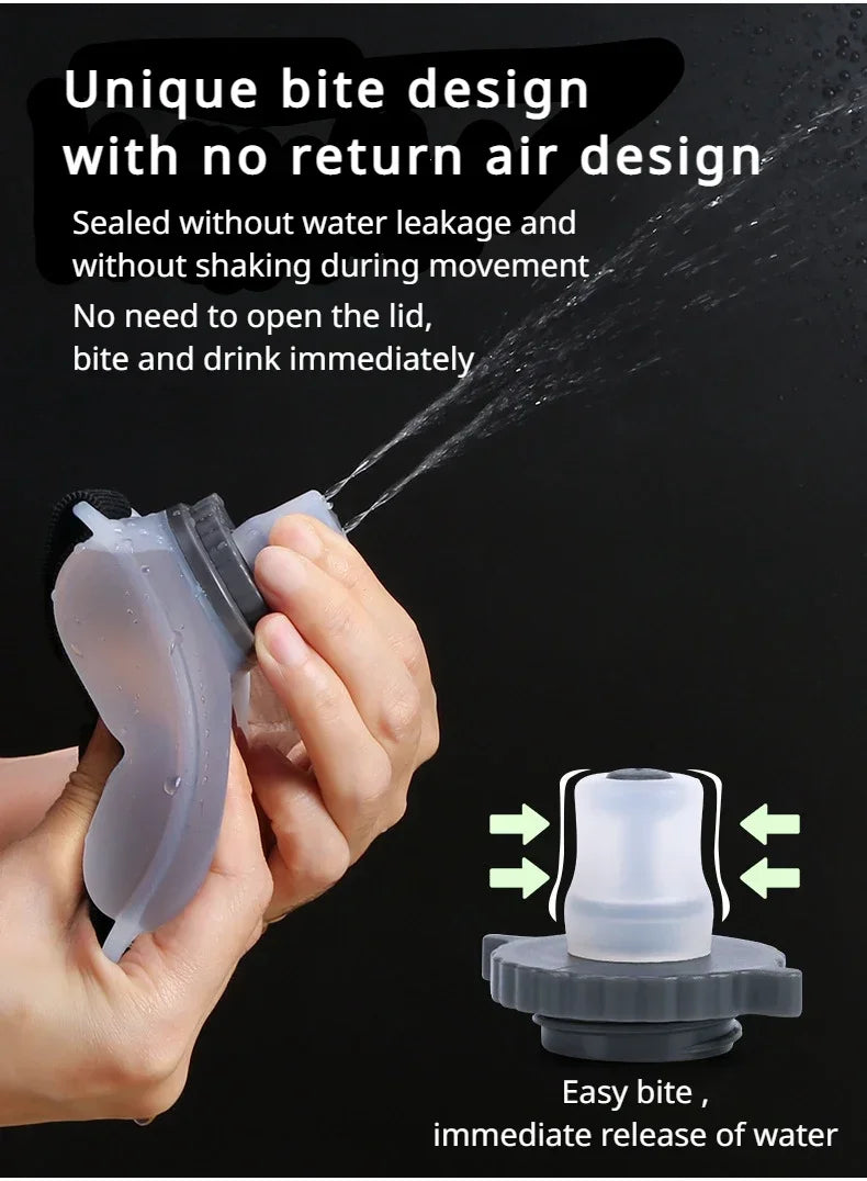 Outdoor Sports Wrist Kettle 200ml Hydrating Gadget for Cycling Marathon Camping Rock Climbing Portable Hands Free Water Bottle
